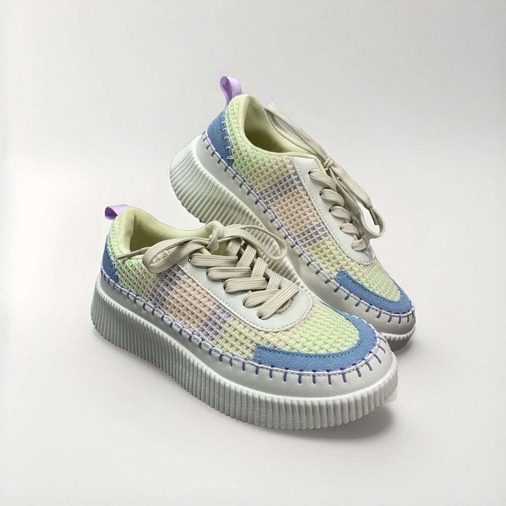 Nicole Miller Multicolor Platform Sneakers - Size 9